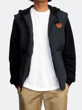 Cargar imagen en el visor de la galería, Polera para Hombre RVCA CON ZIP GRANT PUFFER BLK