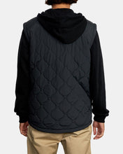 Cargar imagen en el visor de la galería, Polera para Hombre RVCA CON ZIP GRANT PUFFER BLK