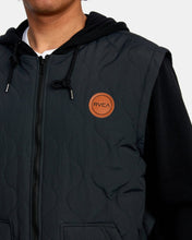 Cargar imagen en el visor de la galería, Polera para Hombre RVCA CON ZIP GRANT PUFFER BLK