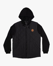 Cargar imagen en el visor de la galería, Polera para Hombre RVCA CON ZIP GRANT PUFFER BLK