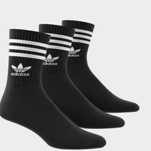 Cargar imagen en el visor de la galería, Medias ADIDAS CREW SOCK 3-STRIPES IL5022 Blanco (Pack x3)