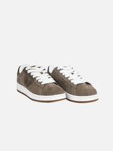 Cargar imagen en el visor de la galería, Zapatillas DUNKELVOLK Velvet beige, vista frontal mostrando cordones