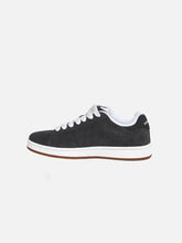 Cargar imagen en el visor de la galería, Zapatillas DUNKELVOLK Velvet grises, vista trasera mostrando logo