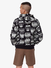 Cargar imagen en el visor de la galería, Polera para Hombre Dunkelvolk SIN ZIP DUNK COLLAGE HOOD FT BLK