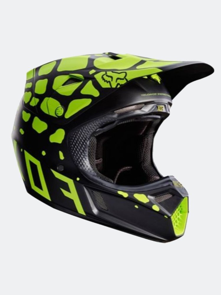 HELMET para HOMBRE FOX V3 GRAV HELMET, ECE BLK/YLW