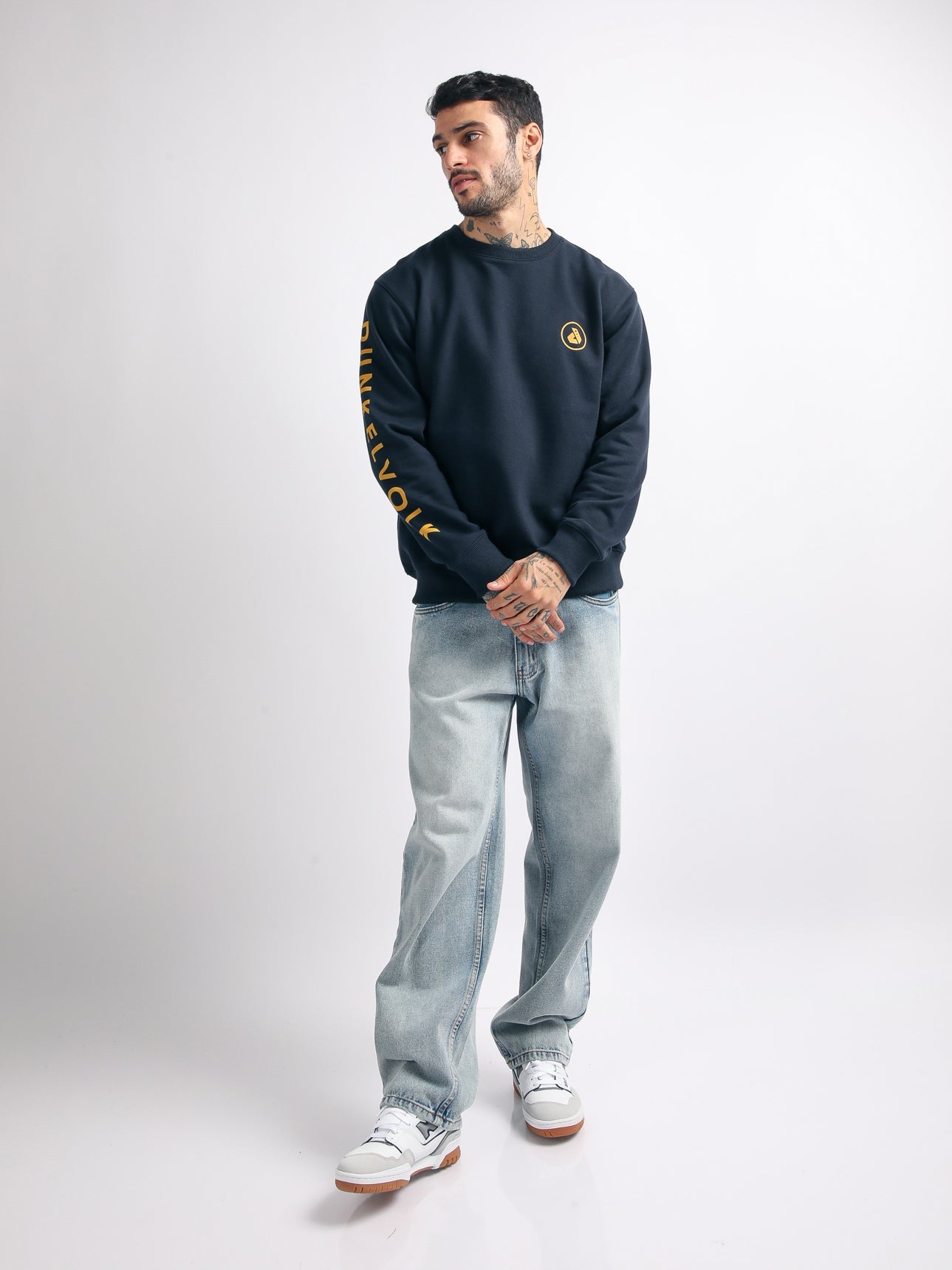 Polera para Hombre Dunkelvolk CREW NECK NEW LOGO ARM NVY