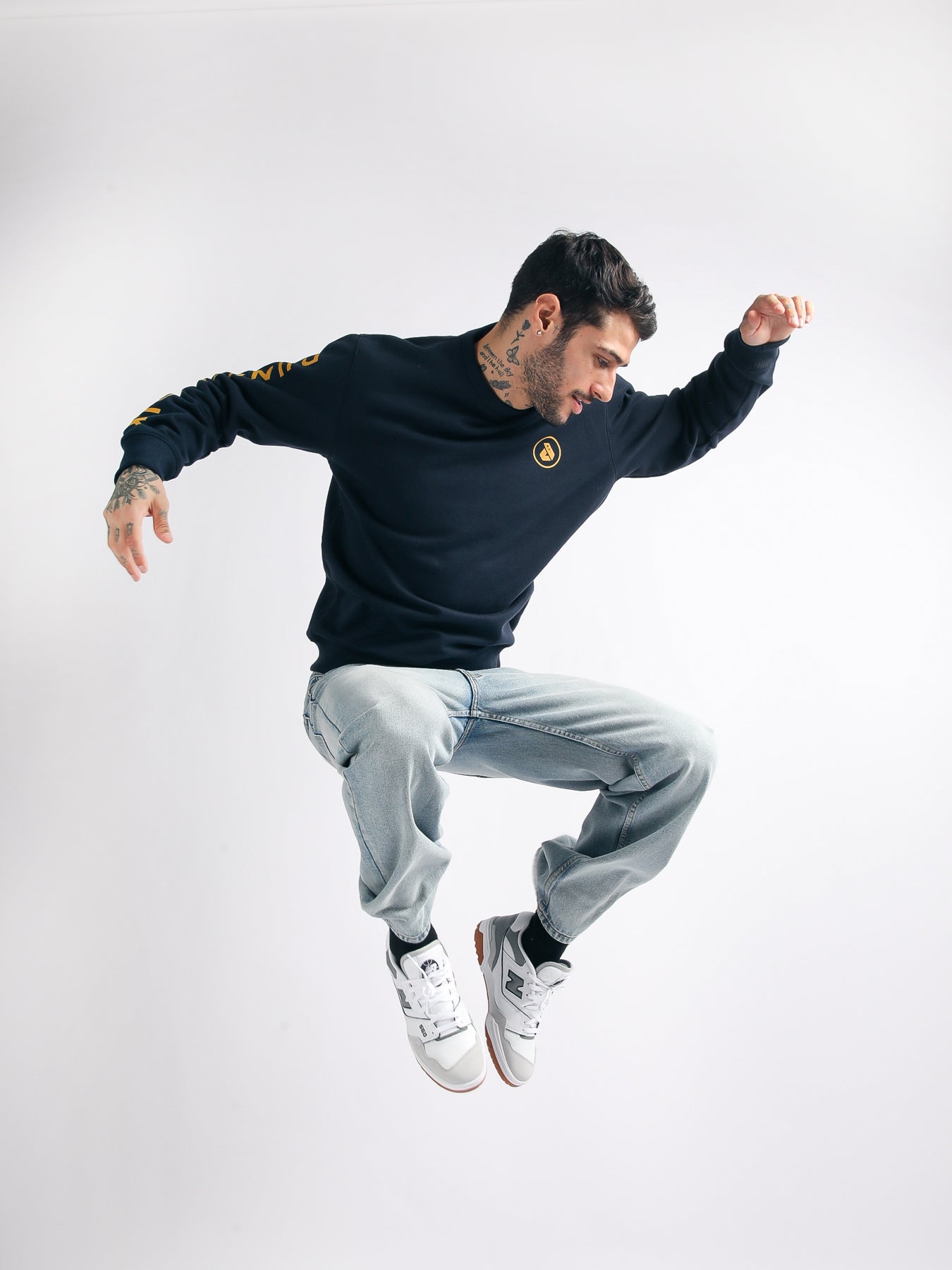 Polera para Hombre Dunkelvolk CREW NECK NEW LOGO ARM NVY