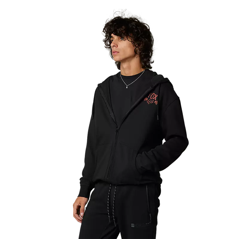 Polera para Hombre FOX CON ZIP NO CONTEST ZIP FLEECE [VIN WHT] 001