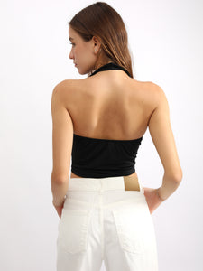 Top para Mujer DVK NAKED BACK V-NECK TOP NGR