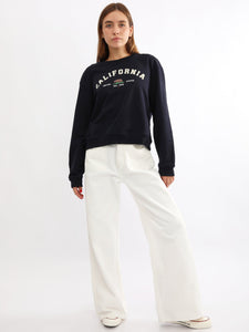 Polera para Mujer DVK SIN ZIP CALIFORNIA FLEECE AZL