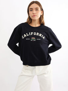 Polera para Mujer DVK SIN ZIP CALIFORNIA FLEECE AZL