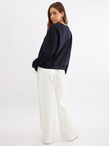 Polera para Mujer DVK SIN ZIP CALIFORNIA FLEECE AZL