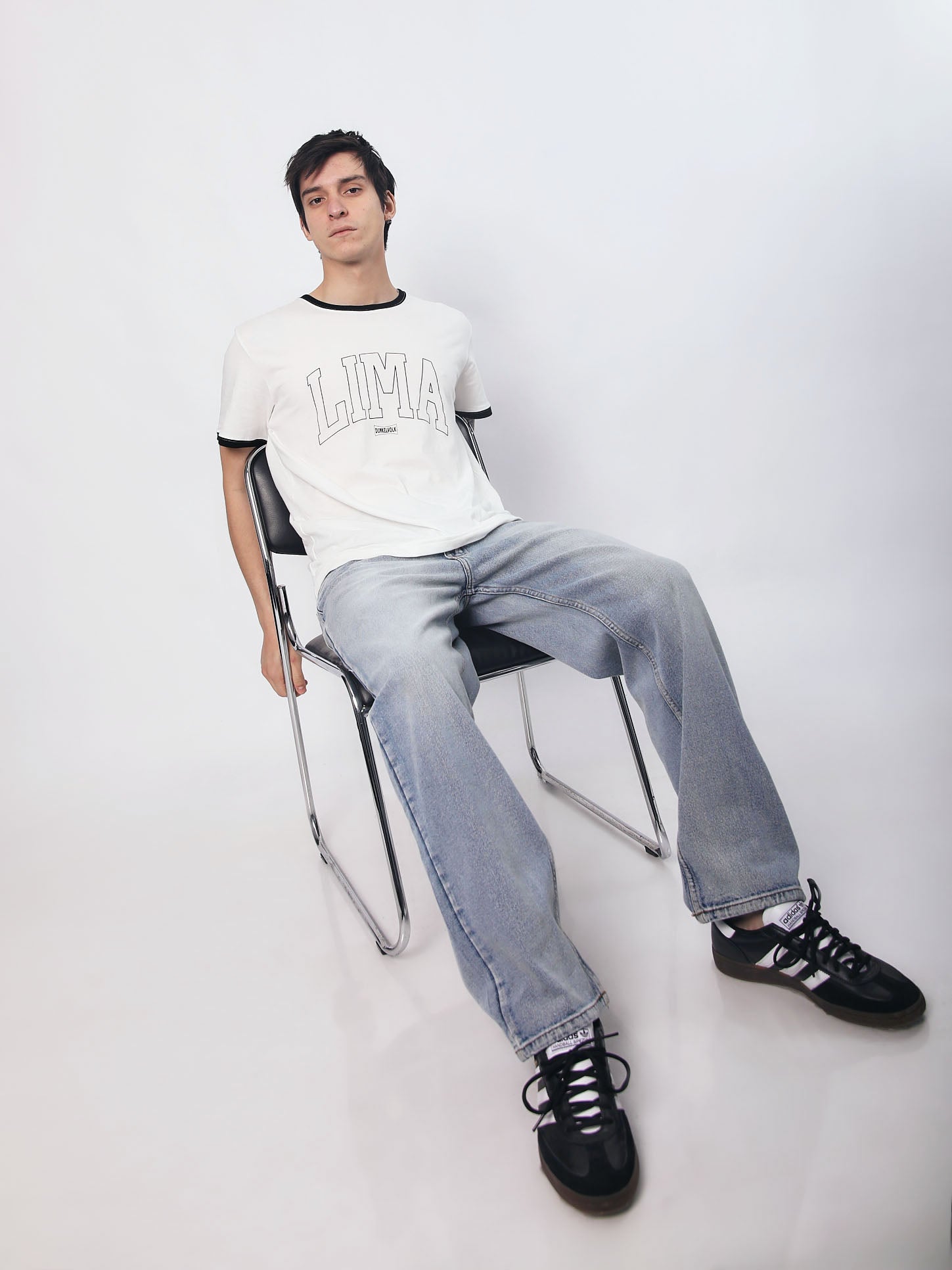 Polo para Hombre DUNKELVOLK GRAPHIC LIMA RINGER BLK