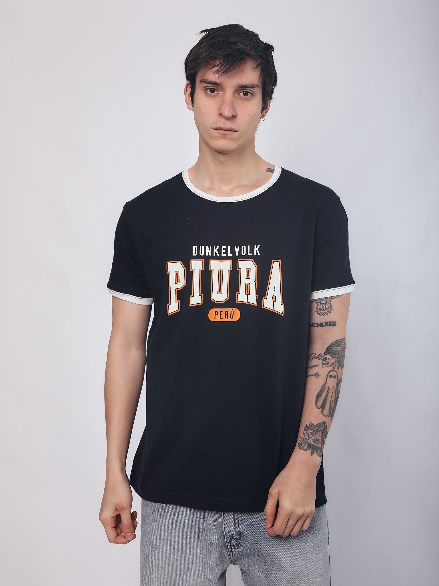 Polo para Hombre DUNKELVOLK GRAPHIC PIURA RINGER NVY