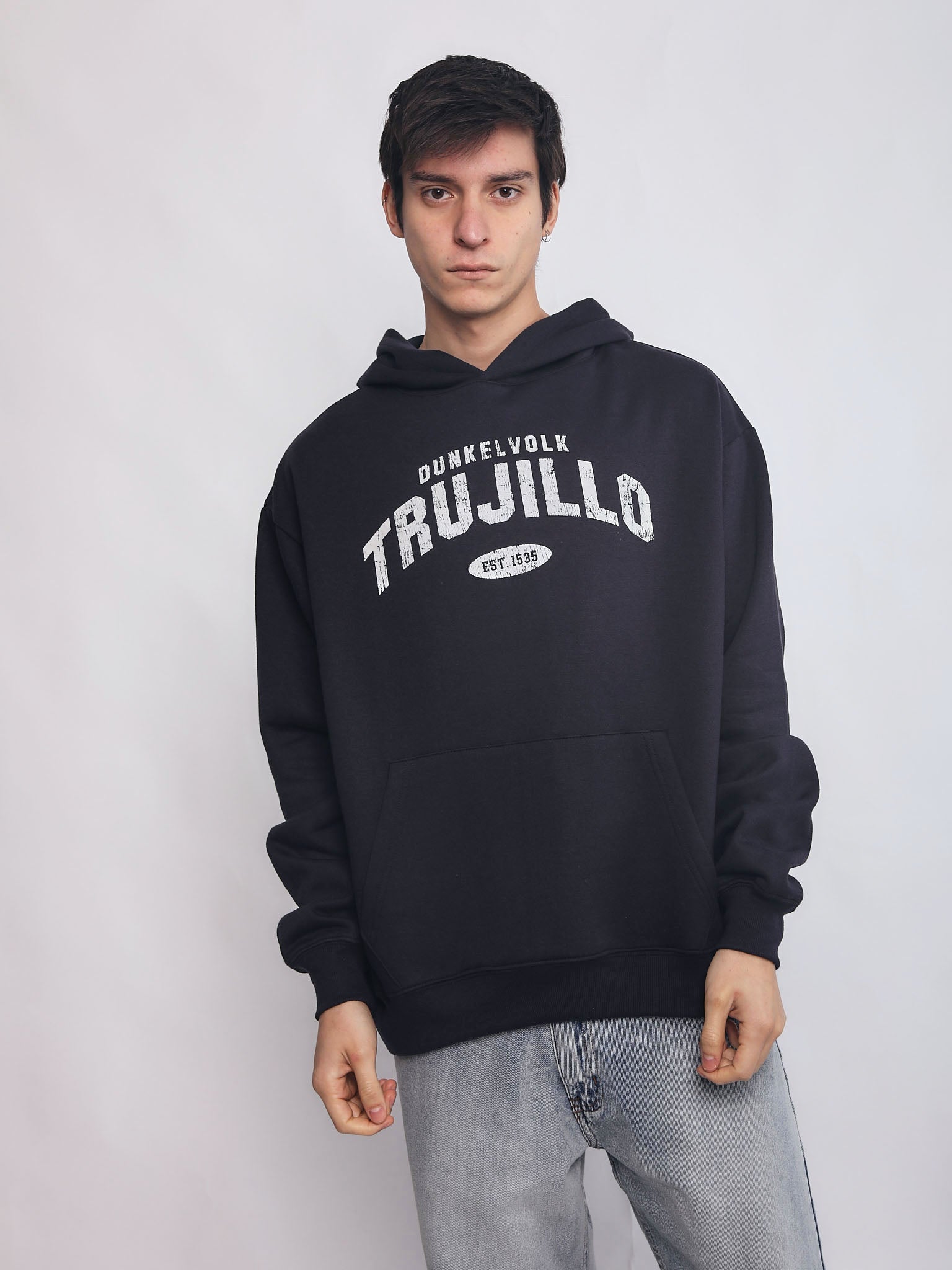 Polera para Hombre DUNKELVOLK HOODIE SIN ZIP TRUJILLO HOODIE AZL