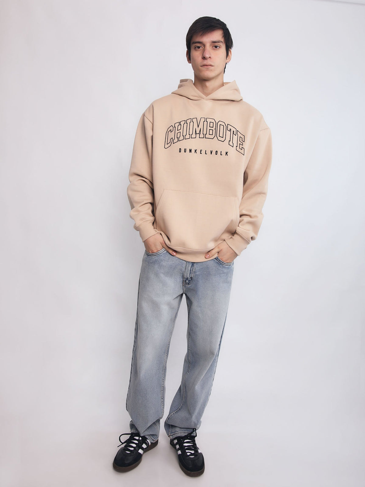 Polera para Hombre DUNKELVOLK HOODIE SIN ZIP CHIMBOTE HOODIE BEI