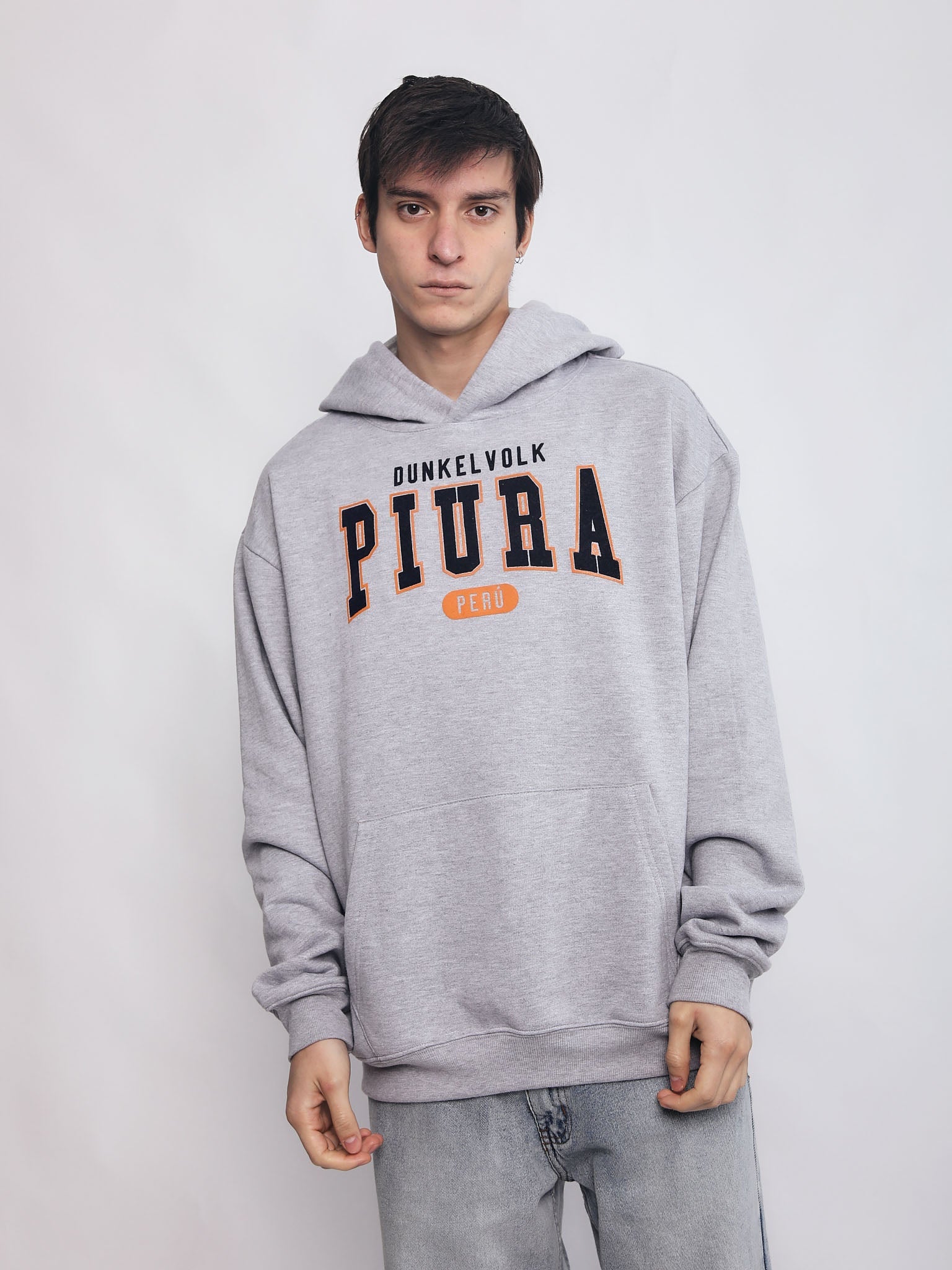 Polera para Hombre DUNKELVOLK HOODIE SIN ZIP PIURA HOODIE GRY