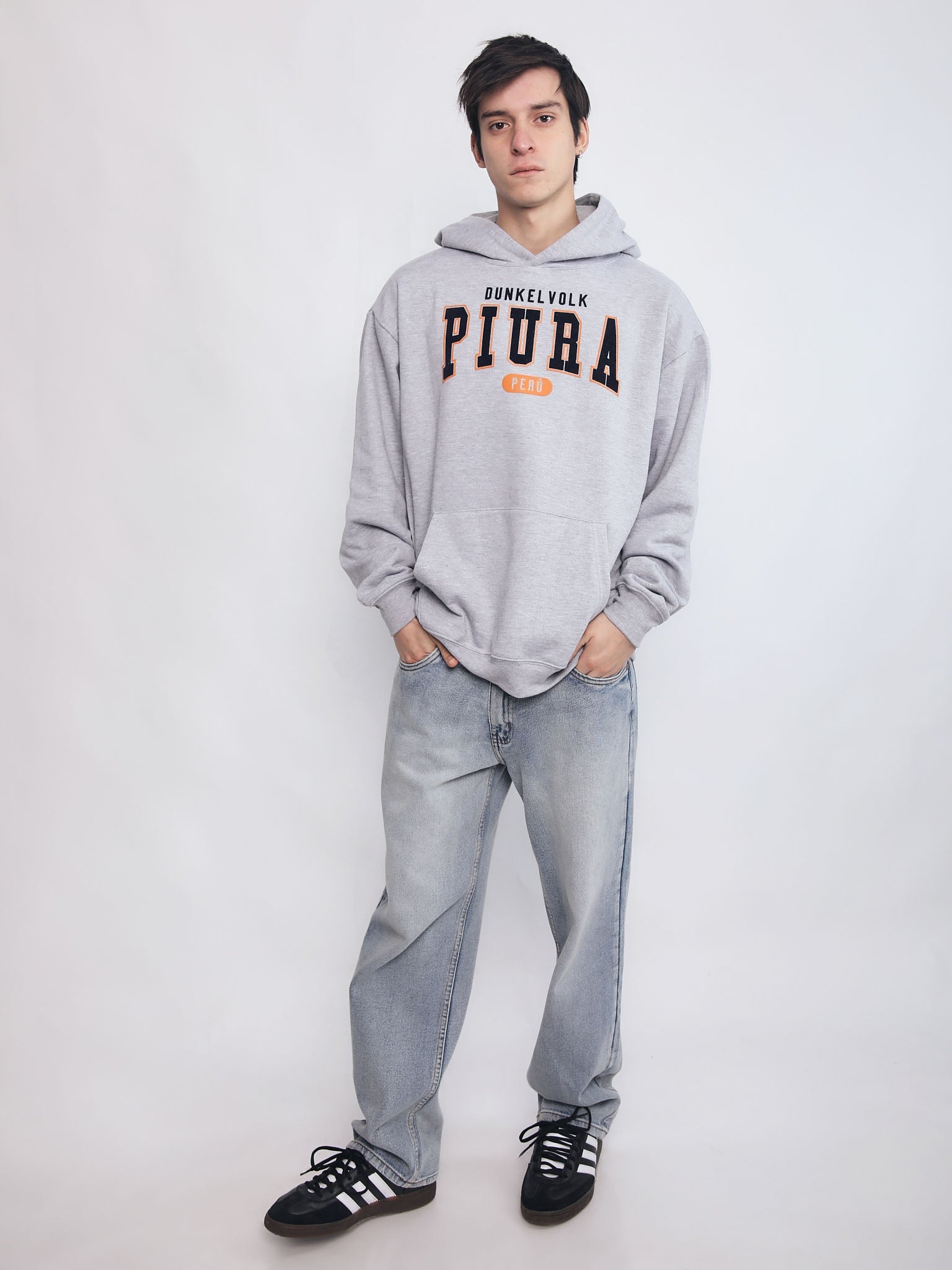 Polera para Hombre DUNKELVOLK HOODIE SIN ZIP PIURA HOODIE GRY