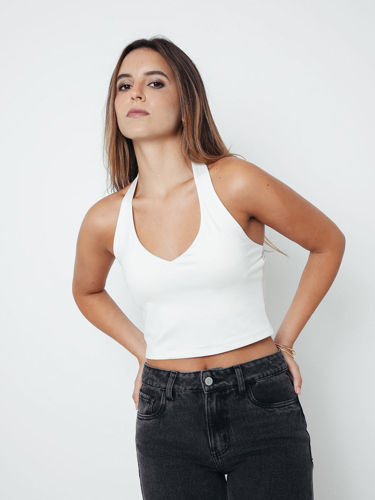 Top para Mujer DVK NAKED BACK V-NECK TOP HUE