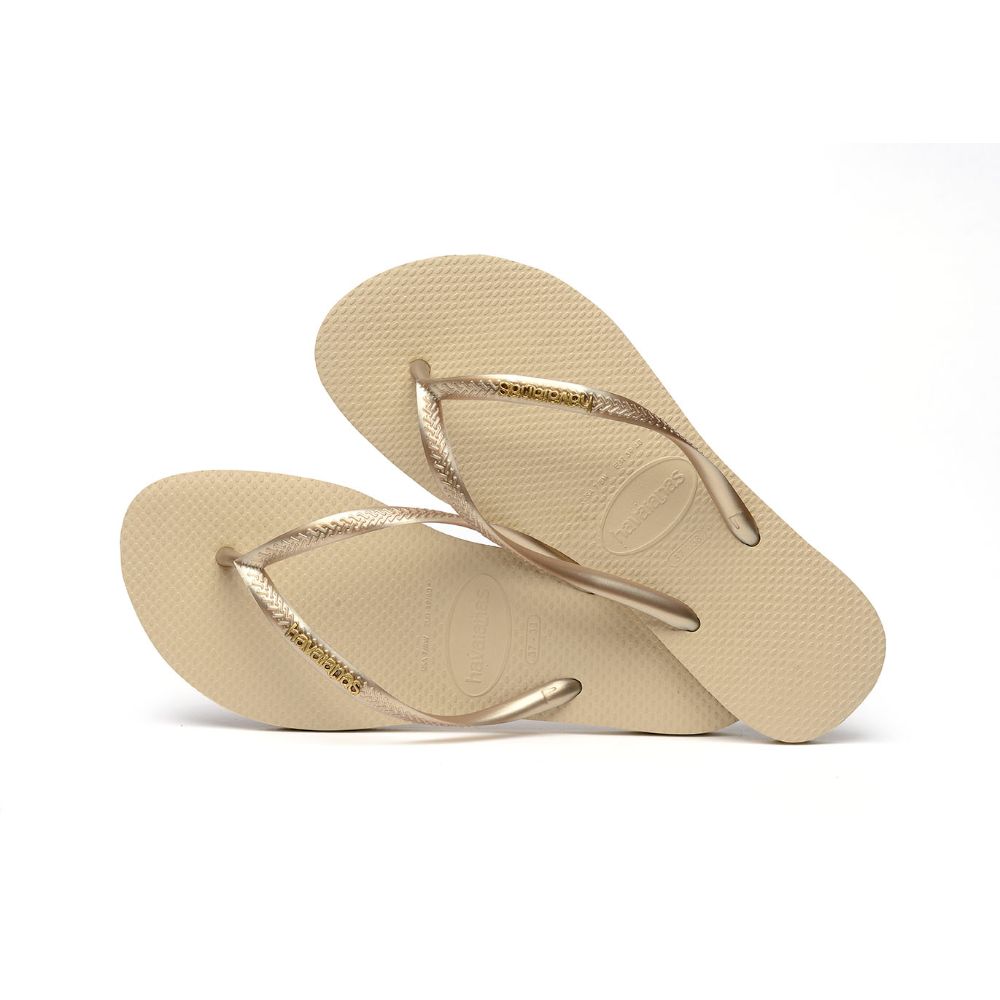 Sandalias para Mujer HAVAIANAS 4119875 SLIM LOGO METALLIC 9177