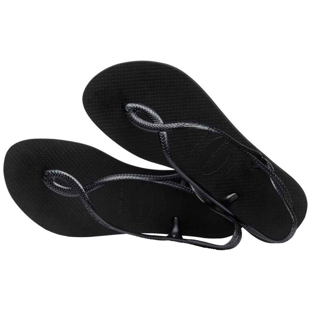 Sandalias para Mujer HAVAIANAS LUNA FC Negro/Amarillo