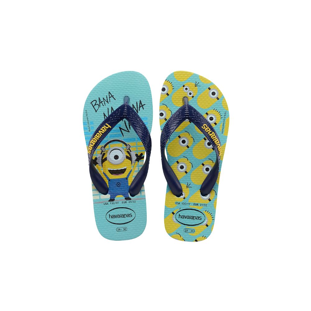 Sandalias para Niño HAVAIANAS MINIONS FC Azul Oscuro/Rojo
