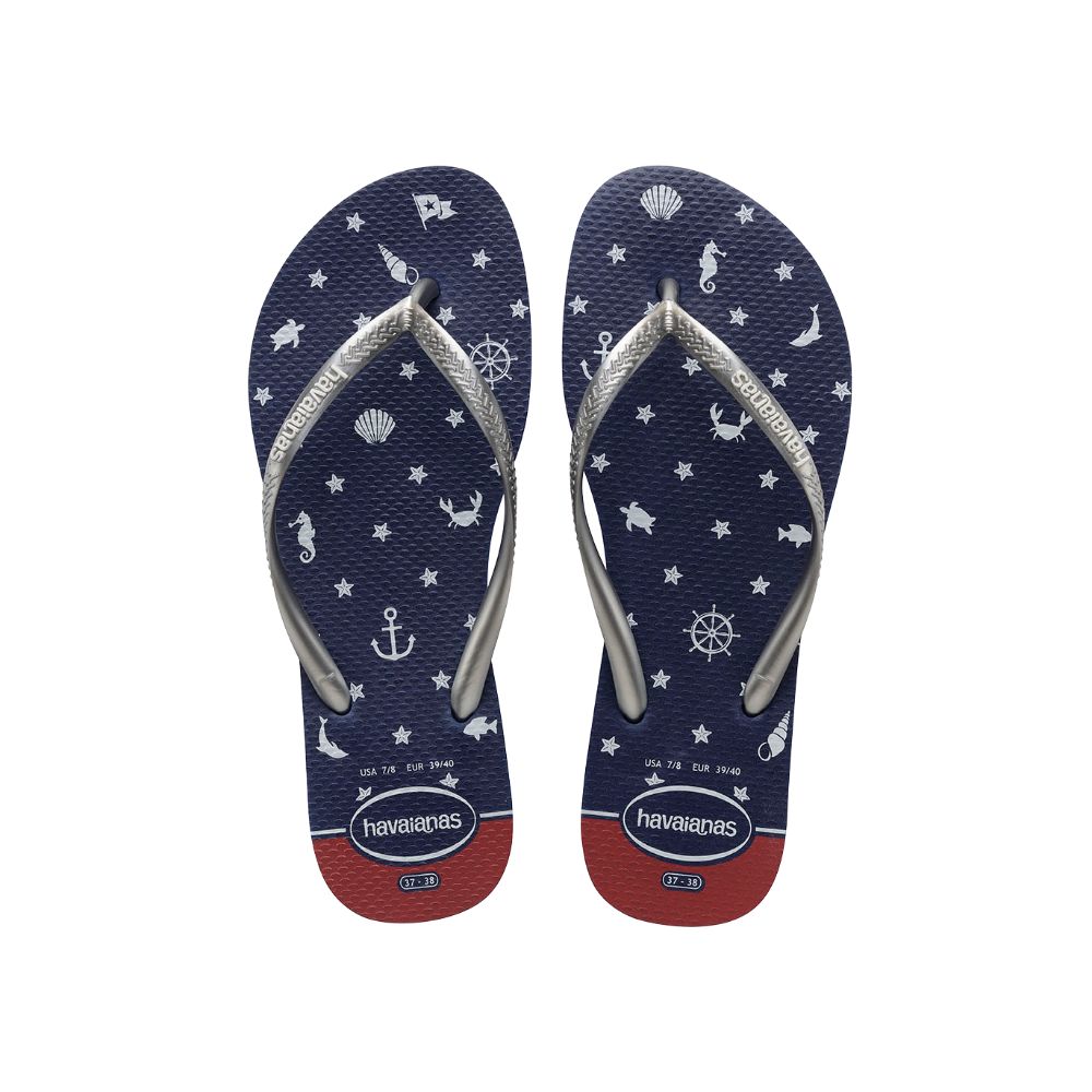 Sandalias para Mujer HAVAIANAS 4137125 SLIM NAUTICAL FC 0445