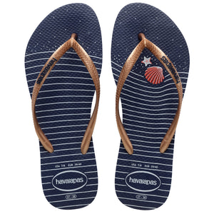 Sandalias para Mujer HAVAIANAS 4137125 SLIM NAUTICAL FC 9633
