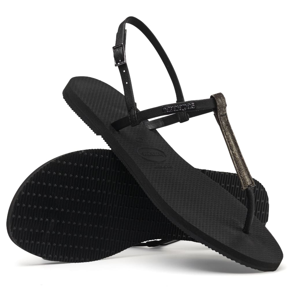 Sandalias para Mujer HAVAIANAS YOU RIO FC Negro/Amarillo