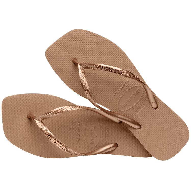 Sandalias para Mujer HAVAIANAS SLIM SQUARE LOGO MET 5282