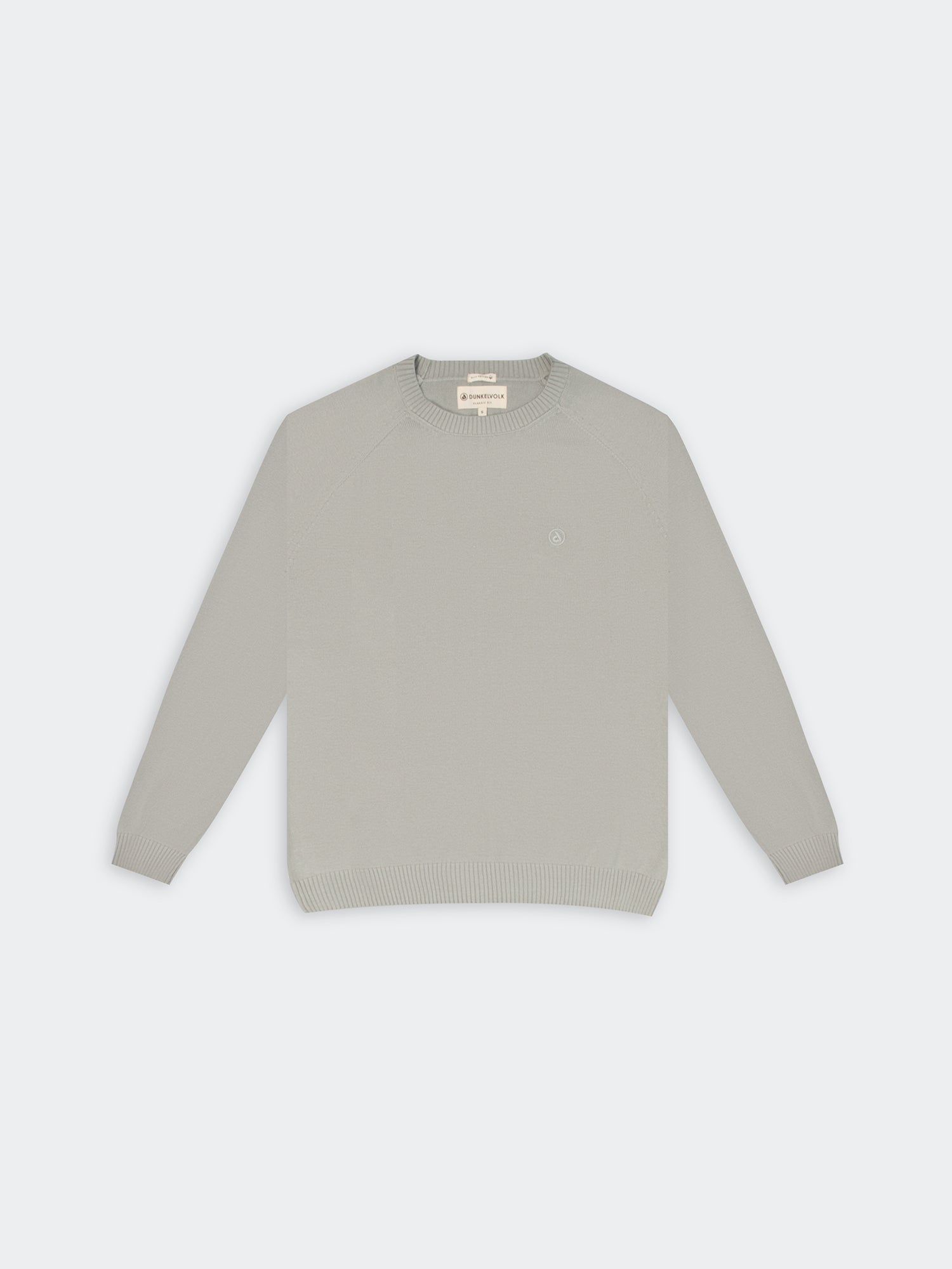 Sweater para Hombre DUNKELVOLK PIMA KNIT CREW Gris