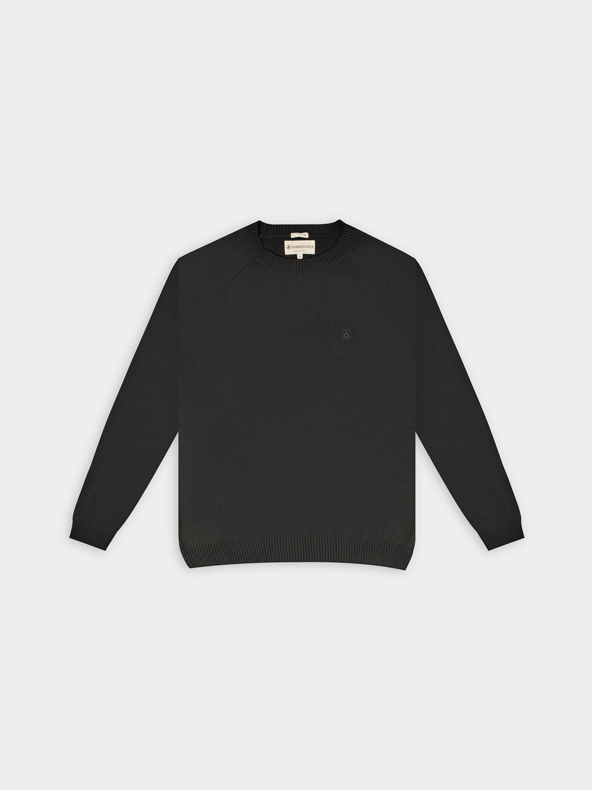 Sweater para Hombre DUNKELVOLK PIMA KNIT CREW Negro