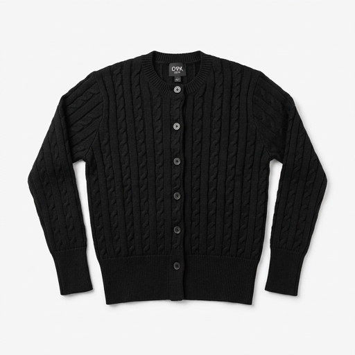 Polera DVK August Cardigan Negro, Mujer