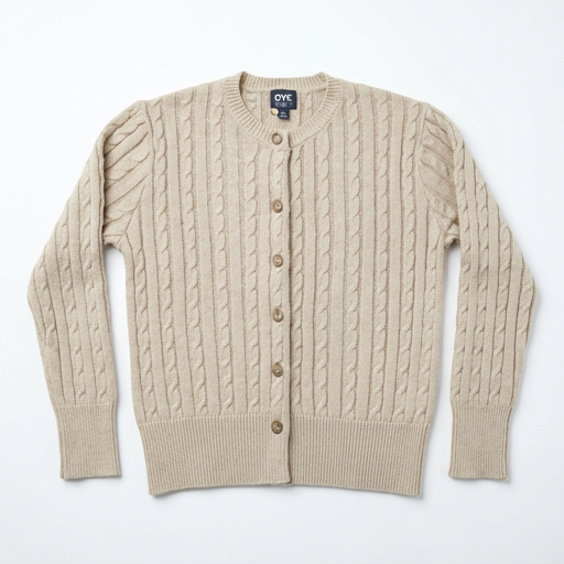 Polera DVK August Cardigan Beige, Mujer