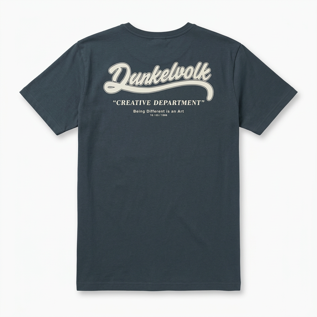 Polo Para Hombre Dunkelvolk Retro Print Negro