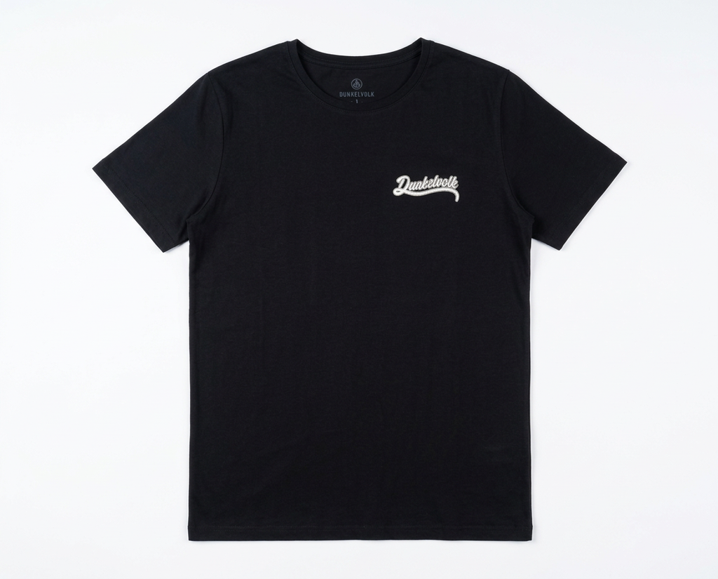 Polo Para Hombre Dunkelvolk Retro Print Negro