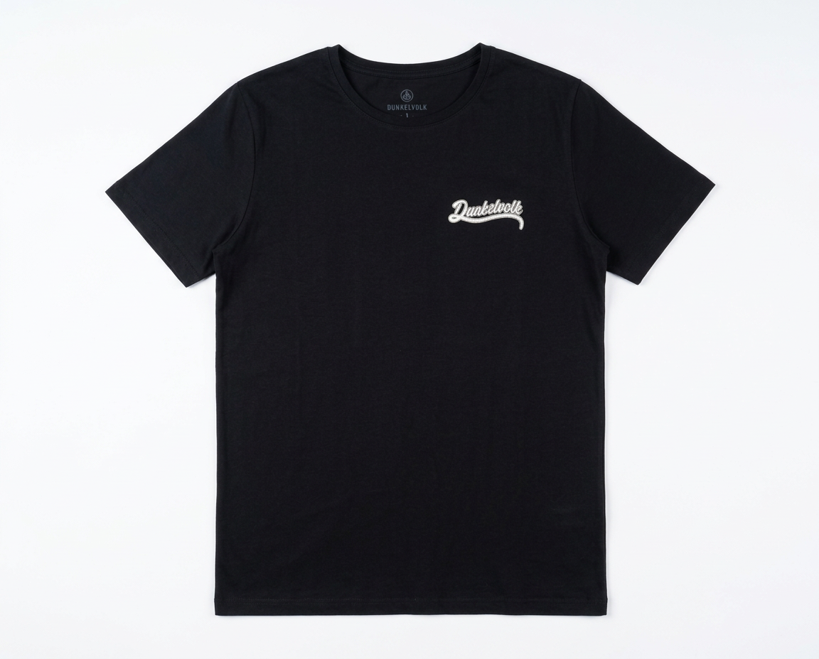 Polo Para Hombre Dunkelvolk Retro Print Negro