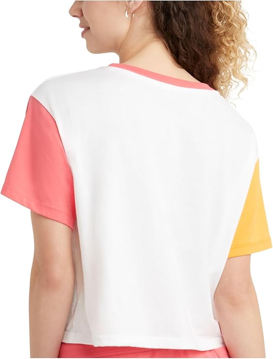 Polo para Mujer CHAMPION W5950B586GPA THE CROPPED TEE - COLORBLOCKED AWRJ