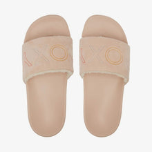 Cargar imagen en el visor de la galería, Sandalias para Mujer ROXY BEACH SLIPPY FUR TAN
