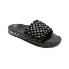Cargar imagen en el visor de la galería, Sandalias para Mujer ROXY FITNESS SLIPPY PUFF BLK
