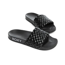 Cargar imagen en el visor de la galería, Sandalias para Mujer ROXY FITNESS SLIPPY PUFF BLK
