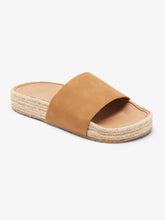 Cargar imagen en el visor de la galería, Sandalias para Mujer ROXY SLIDE SLIPPY ESPADRILLE TAN
