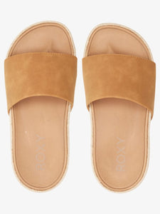 Sandalias para Mujer ROXY SLIDE SLIPPY ESPADRILLE TAN