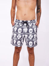 Cargar imagen en el visor de la galería, Ropa de Baño para Hombre RVCA VOLLEY LEINES FACE EL BLK
