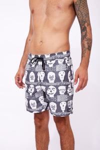 Ropa de Baño para Hombre RVCA VOLLEY LEINES FACE EL BLK