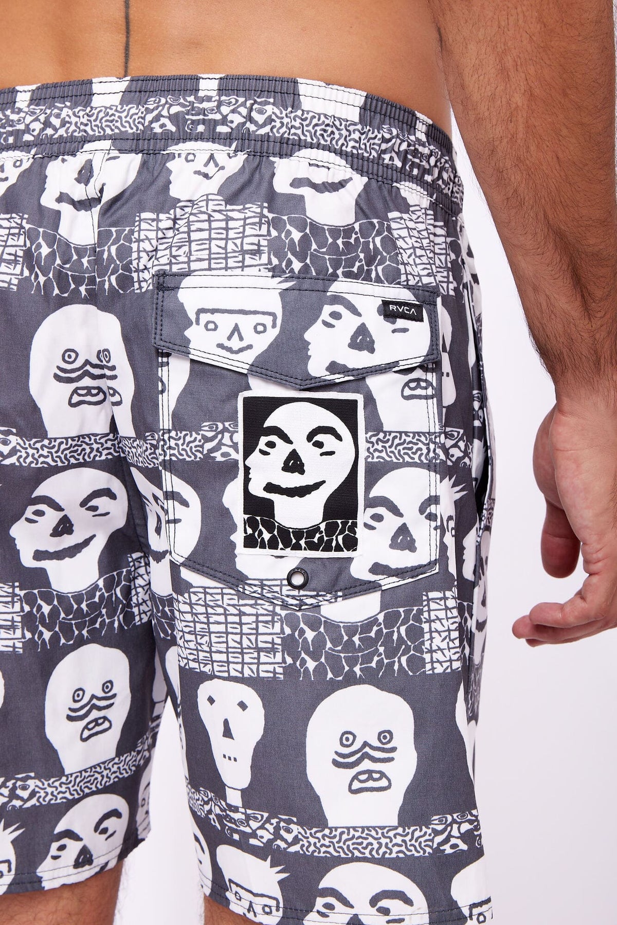 Ropa de Baño para Hombre RVCA VOLLEY LEINES FACE EL BLK