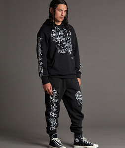 Jogger para Hombre RVCA MISTER CARTOON PANT BLK