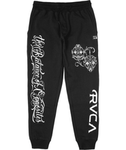 Cargar imagen en el visor de la galería, Jogger para Hombre RVCA FLEECE MISTER CARTOON PANT BLK
