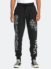 Cargar imagen en el visor de la galería, Jogger para Hombre RVCA FLEECE MISTER CARTOON PANT BLK
