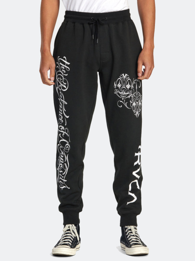 Jogger para Hombre RVCA MISTER CARTOON PANT BLK